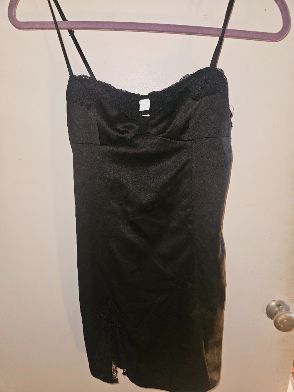 Dynamite XS Black Slip Dress